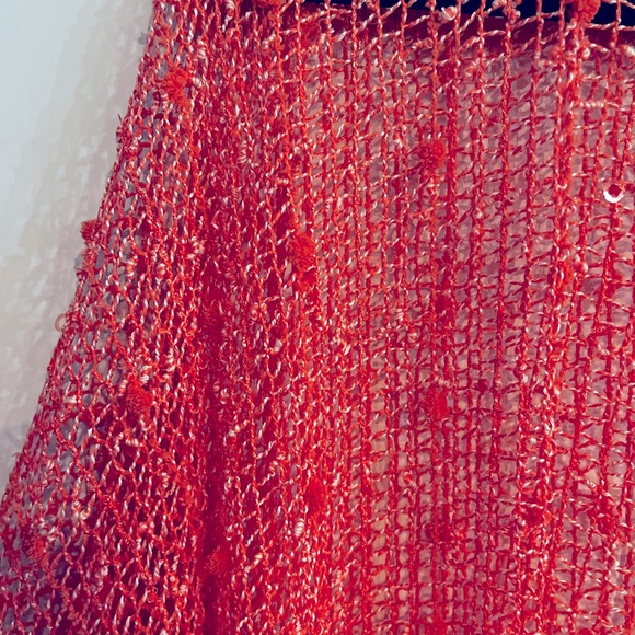 Beautiful shawls in good condition like new. Black /Turquoise / Coral. - Picture 8 of 9